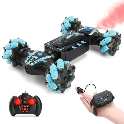 Hand Controlled Gesture RC Stunt Car with Spray & Lights & Music