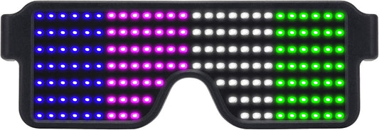 LED Glasses Light Up Dynamic Party | Favor Glasses Festival Christmas | Rave Glowing Flashing Glasses | USB Rechargeable LED