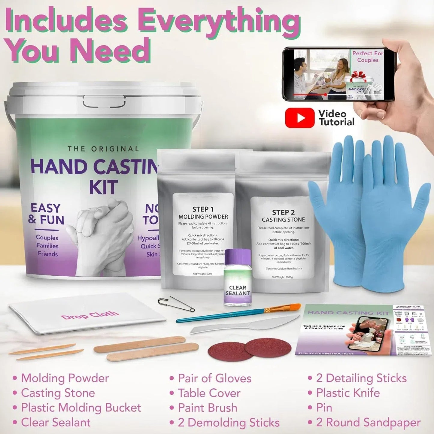 Hand Casting Kit – Gifts for Women and Men