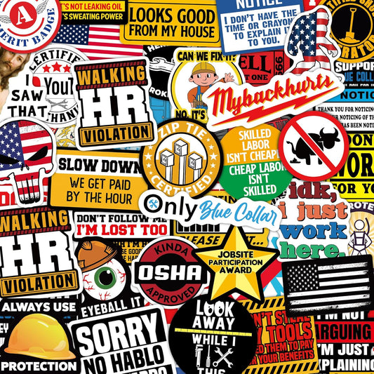 150 PSC Hard Hat Stickers - Best Seller Packs