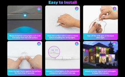 Smart RGBIC Permanent Outdoor Lights