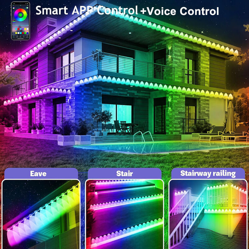 Smart RGBIC Permanent Outdoor Lights