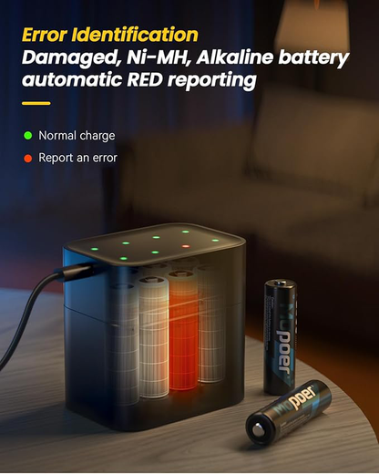 🔋Li-ion Battery with Integrated Charging Storage Box🔋